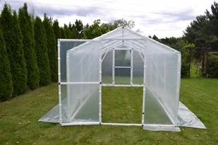 Tunel foliowy ogrodowy 201x306 (papryka) 6 m2 PCV PTF POLSKA - Szklarnie ogrodowe - miniaturka - grafika 2