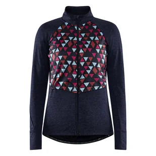 Damska Koszulka CRAFT ADV BIKE SUBZ WOOL LS JERSEY W 1911200-396007 – Czarny - Koszulki rowerowe - miniaturka - grafika 1