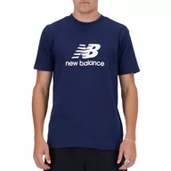 Koszulki sportowe męskie - Koszulka New Balance MT41502NNY - granatowa - miniaturka - grafika 1