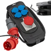 Przedłużacze i rozgałęźniki - Przedłużacz rozgałęźnik siłowy CEE 400V 16A trójfazowy Brennenstuhl - miniaturka - grafika 1