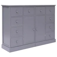 Komody - vidaXL vidaXL Komoda z 10 szufladami, szara, 113 x 30 x 79 cm, drewniana - miniaturka - grafika 1