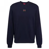 Bluzy męskie - HUGO Męska bluza Diragol212, ciemnoniebieska407, XL, Dark Blue407, XL - miniaturka - grafika 1