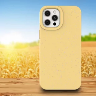 Eco Case etui do iPhone 12 Pro Max silikonowy pokrowiec obudowa do telefonu żółty - Etui i futerały do telefonów - miniaturka - grafika 3