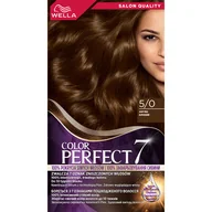 Farby do włosów i szampony koloryzujące - Wella Color Perfect 7, farba do włosów, 5/0 jasny brąz, 50ml - miniaturka - grafika 1