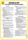 Instrukcje stanowiskowe BHP - IAG14 INSTRUKCJA BHP PRZY OBSŁUDZE PIECA (TRZONU) KUCHENNEGO, HN - PŁYTA ELASTYCZNA 0,4MM; (245X350MM) - miniaturka - grafika 1