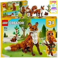Klocki - LEGO CREATOR 3w1 - LEŚNE ZWIERZĘTA CZERWONY LIS SOWA WIEWIÓRKA 31154 PREZENT + EBOOK - miniaturka - grafika 1