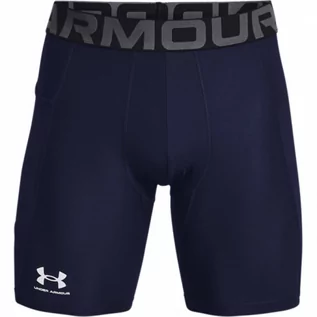 Spodnie sportowe męskie - Męskie legginsy krótkie treningowe Under Armour UA HG Armour Shorts - granatowe - UNDER ARMOUR - grafika 1