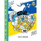 Szkolne artykuły papiernicze - Notatnik ozdobny A5/64K kratka  Peace - pokój - miniaturka - grafika 1