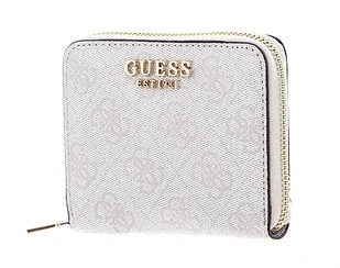 GUESS Damski portfel Laurel SLG Small Zip Around, Logo Dove, jeden rozmiar - Portfele - miniaturka - grafika 1