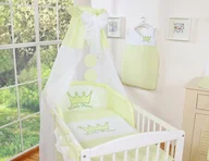 Pościel dla dzieci - Pościel 5-cz z baldachimem- Little Prince/Princess zielona - miniaturka - grafika 1