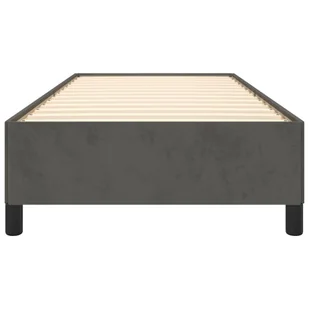 Lumarko Rama łóżka, ciemnoszara, 90x200 cm, tapicerowana aksamitem - Łóżka - miniaturka - grafika 6