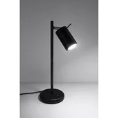 Lampy stojące - Lampa biurkowa RING czarna - Sollux - miniaturka - grafika 1