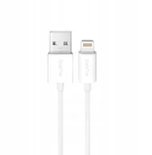Kable USB - Kabel Puro TPE 12W USB-A - Lightning 2m - biały - miniaturka - grafika 1
