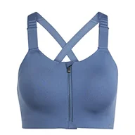 Biustonosze - adidas Biustonosz sportowy Marka Model TLRDIM L HS Zip - miniaturka - grafika 1