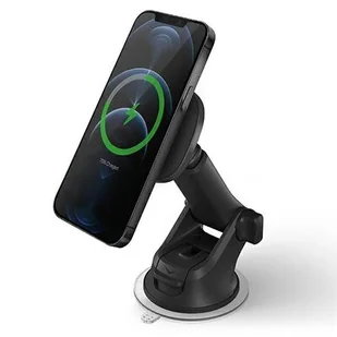 Uniq magnetyczny uchwyt sam Magneo z ład. indukcyjnym 3w1 Car dash & Vent Mount szary/grey - Uchwyty samochodowe do telefonów - miniaturka - grafika 1