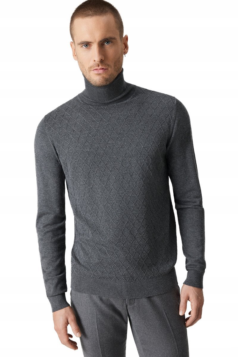 Golf Męski Szary z Wiskozą Próchnik PM8 XL