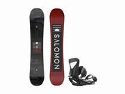 Deski snowboardowe - Deska Salomon Pulse + wiązania Pact Black 2023 - miniaturka - grafika 1