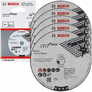 Bosch Expert 2608601520 ściernica do cięcia, do modelu A 60 R BF, średnica 76 mm, ze stali szlachetnej 1 mm x 10 mm 2608601520 - Tarcze do pił - miniaturka - grafika 3