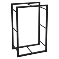 Wózki magazynowe - ProGarden Stojak na drewno, prostokątny, 45x28x70 cm, czarny - miniaturka - grafika 1