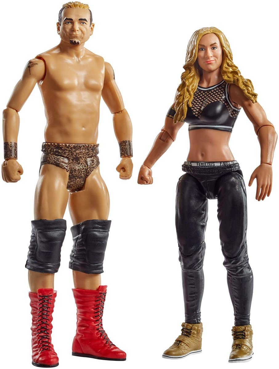 WWE FMF82 Carmella/James Ellsworth figurka Battle Pack, wielokolorowa