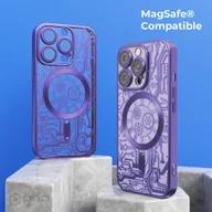 Etui i futerały do telefonów - prio eleganckie etui na telefon komórkowy MAG do iPhone 13 Pro Max fioletowy - miniaturka - grafika 1