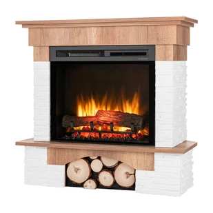 Warmtec Kominek elektryczny 1400W ścienny 23" XHD grzewczy pilot LED dekor dąb Porto - Kominki elektryczne Warmtec Kominek elektryczny 1400W ścienny 23" XHD grzewczy pilot LED dekor dąb Porto - Kominki elektryczne - miniaturka - grafika 1