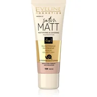 Podkłady do twarzy - Eveline Satin Matt podkład 4w1104 Beige 30ml - miniaturka - grafika 1