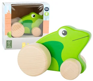 Small Foot żaba dla dzieci zielona 11049 - Samochody i pojazdy dla dzieci - miniaturka - grafika 1