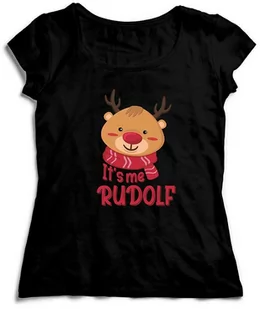 Koszulka Świąteczna - It''s me Rudolf Renifer Prezent pod Choinkę na Mikołaja na Święta Boże Narodzenie Gwiazdkę - Gadżety dla niej i dla niego Koszulka Świąteczna - It''s me Rudolf Renifer Prezent pod Choinkę na Mikołaja na Święta Boże Narodzenie Gwiazdkę - Gadżety dla niej i dla niego - miniaturka - grafika 1