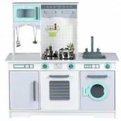 Zabawki AGD - EcoToys Drewniana kuchnia kuchenka zestaw 7258A - miniaturka - grafika 1