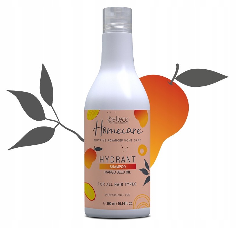 Belleco Mango Home Care Szampon Nawilżający Pielęgnacja Po Zabiegach 300ml