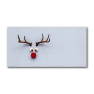 Naklejki na drzwi i meble - Obraz na Płótnie Renifer Rudolf Świeta - miniaturka - grafika 1