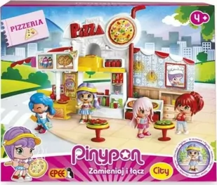Epee PinyPon City Pizzeria Zestaw &quot;Pizzeria&quot z laleczką 8cm i akcesoriami FPP14755 - Domki dla lalek - miniaturka - grafika 1