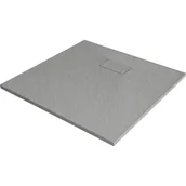 Brodziki prysznicowe - Mexen Hugo brodzik kwadratowy SMC 90 x 90 cm, szary - miniaturka - grafika 1