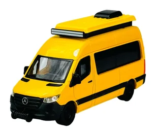 MAISTO MERCEDES-BENZ SPRINTER CAMPER ŻÓŁTY 1:52 21236 - Samochody i pojazdy dla dzieci - miniaturka - grafika 1