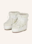Kozaki damskie - Moon Boot Botki Moon Icon Low Faux Fur weiss - miniaturka - grafika 1