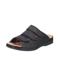 Klapki i japonki męskie - Rieker Męskie klapki 25569, czarne, 44 EU, czarny, 44 EU - miniaturka - grafika 1