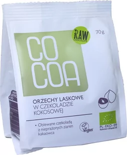 Cocoa ORZECHY LASKOWE W CZEKOLADZIE KOKOSOWEJ BIO 70 g - - Orzechy i nasiona - miniaturka - grafika 1