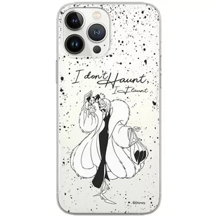 Etui Disney dedykowane do Iphone 13 PRO, wzór: Cruella i Puppy 001 Etui częściowo przeźroczyste, oryginalne i oficjalnie licencjonowane - Etui i futerały do telefonów - miniaturka - grafika 1