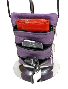 Paszportówka Skórzana 3 Zamki MAGRE Na Szyję (PL) - Etui na dokumenty i karty Paszportówka Skórzana 3 Zamki MAGRE Na Szyję (PL) - Etui na dokumenty i karty - miniaturka - grafika 2