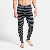 Spodnie męskie - ODLO Odlo Męskie Active Warm Originals ECO Baselayer spodnie, ciemnoszafirowe srebrne szare, jeden rozmiar 159282 - miniaturka - grafika 1