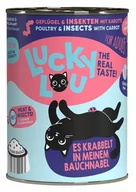 Mokra karma dla kotów - Lucky Lou Lifestage Adult Drób i owady puszka 400g - miniaturka - grafika 1