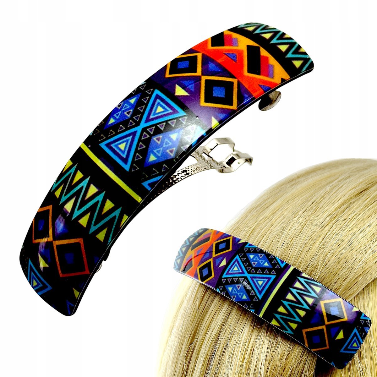 AUTOMATYCZNA Zapinka do włosów Spinka Automat Kolorowa