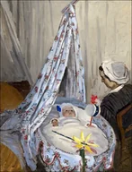 Plakaty - Galeria Plakatu, Plakat, The Cradle   Camille with the Artist_s Son Jean, Claude Monet, 40x50 cm - miniaturka - grafika 1