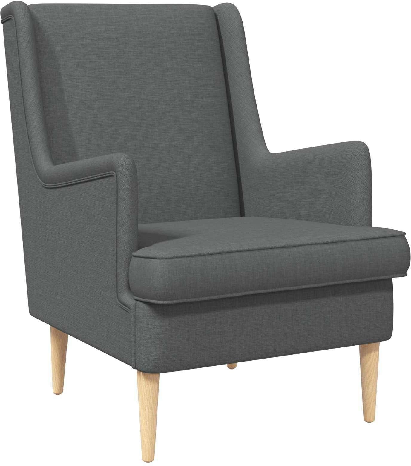 vidaXL vidaXL fotel Ciemnoszary tkanina