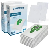 Worki do odkurzaczy - Zestaw Worki Do Odkurzacza Wessper Homeline Safbag Zelmer, 8 Szt. + Filtr, 2 Szt. - miniaturka - grafika 1