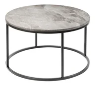 Ławy i stoliki kawowe - Stolik Pony 85 Marmur beżowy/czarny - miniaturka - grafika 1