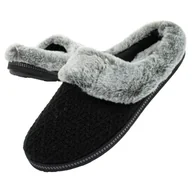 Kapcie damskie - Kapcie damskie Skechers laczki [167225/BLK] ocieplane-36,5 - miniaturka - grafika 1