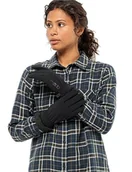 Rękawiczki - Jack Wolfskin Damskie rękawiczki HIGHLOFT Glove Women, czarne, S, czarny, S - miniaturka - grafika 1