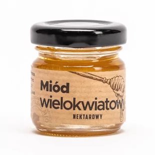 Miód wielokwiatowy 50g pasieka Łysoń - Miód - miniaturka - grafika 1